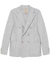 Eleventy - Pinstripe Double-Breasted Jacket - Lyst