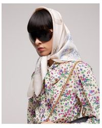 Gucci - Printed Silk Twill Carré - Lyst