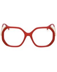 Max Mara - Geometric Frame Glasses - Lyst