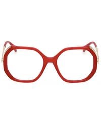 Max Mara - Geometric Frame Glasses - Lyst