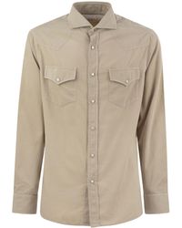 Brunello Cucinelli - Leisure Fit Chest Pocket Shirt - Lyst