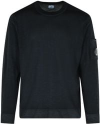 C.P. Company - Crewneck Lens Jumper - Lyst