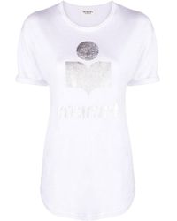 Isabel Marant - Isabel Marant Étoile Koldi Logo Printed Crewneck T-Shirt - Lyst