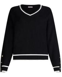 Liu Jo - Contrasting-Trim Sweater - Lyst