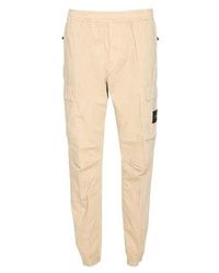 Stone Island - Pants With Logo - Lyst