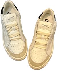 Stuart Weitzman - Logo Strapped Low-Top Casual Shoes - Lyst
