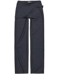 Paloma Wool - Archive Straight Leg Overlapping Mini Skirt Pants - Lyst