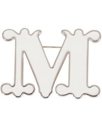 Max Mara - Letter-Design Brooch - Lyst