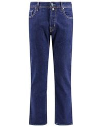 Jacob Cohen - Bard Logo-Patch Low-Rise Slim-Fit Jeans - Lyst