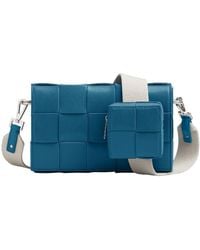 Bottega Veneta - Cassette Leather Messenger Bag - Lyst