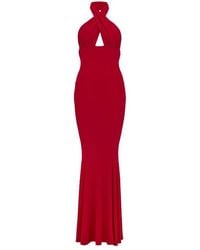 Norma Kamali - Halter Neck Dress - Lyst
