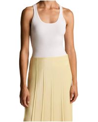 Vince - Milano-Stitch Scoop-Neck Sweater Tank - Lyst