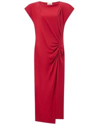 Isabel Marant - Isabel Marant Nadela Cotton Draped Maxi Dress - Lyst