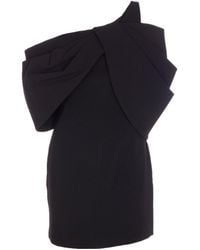Solace London - London One-Shoulder Draped Mini Dress - Lyst