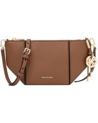 Michael Kors - Michael Jordi Logo-Charm Zipped Crossbody Bag - Lyst