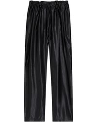 KHAITE - Straight-Leg Satin Trousers - Lyst