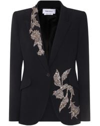 McQueen - Single Breasted Embellished Blazer - Lyst