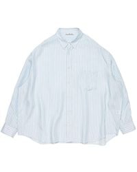 Acne Studios - Striped Oversized Shirt - Lyst