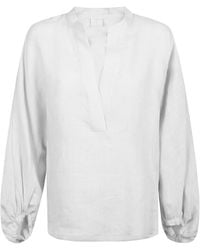 Eleventy - Long Sleeved V-Neck Top - Lyst