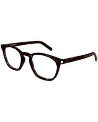 Saint Laurent - Eyewear Round Frame Glasses - Lyst