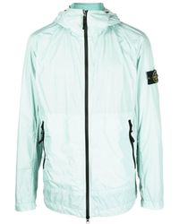 Stone Island - Compass-Patch Hooded Jacket - Lyst