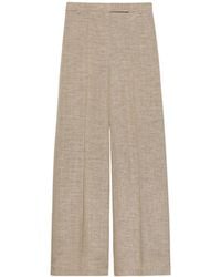 MAX&Co. - Wide-Leg Slub Grisaille Trousers - Lyst