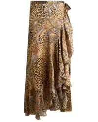 Etro - Maxi Wrap Printed Skirt - Lyst