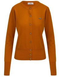 Vivienne Westwood - Orb Embroidered Buttoned Cardigan - Lyst