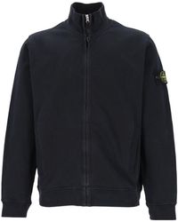 Stone Island - Brushed Fleece Track Jacket - Lyst