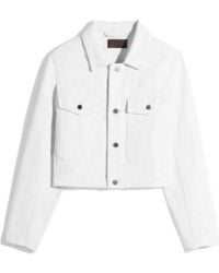 Lemaire - Button-Up Cropped Denim Jacket - Lyst