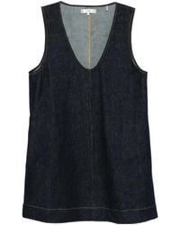FRAME - The Form Scoop-Neck Mini Dress - Lyst