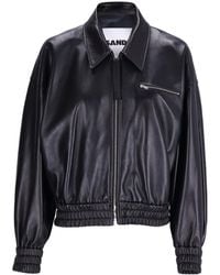 Jil Sander - Cropped Zip-Up Jacket - Lyst