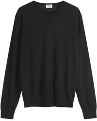 Saint Laurent - Round-Neck Panelled Wool Sweater - Lyst