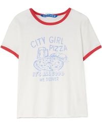 Mother - The Lil Goodie Printed Cotton-Blend Jersey T-Shirt - Lyst
