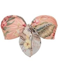 Zimmermann - Coco Scarf Tie Bikini Top - Lyst