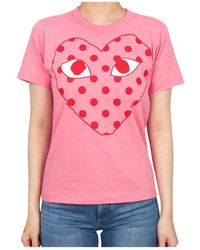 COMME DES GARÇONS PLAY - Short-Sleeved T-Shirt - Lyst