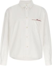 Marni - Logo Embroidered Buttoned Shirt - Lyst