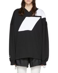 we11done - V-Collar Color Long-Sleeved T-Shirt - Lyst