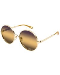 Chloé - Chloé Eyewear Round-Frame Sunglasses - Lyst