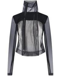 Rick Owens - Tulle Zipped Blouse - Lyst