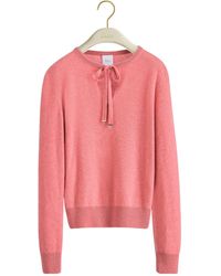 Dior - Sweater With Bow Neckline - Lyst