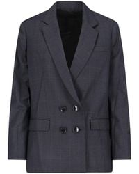 Isabel Marant - Checked Double Breasted Blazer - Lyst