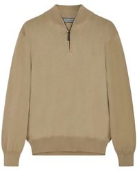Canali - Zip Funnel-Neck Polo Shirt - Lyst