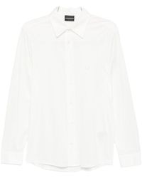 Emporio Armani - Logo-Detail Shirt - Lyst