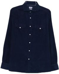 Brunello Cucinelli - Long Sleeved Button-Up Shirt - Lyst