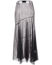 Simone Rocha - Flared Sheer Tulle Midi Skirt - Lyst