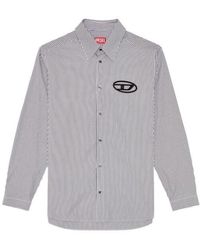 DIESEL - S-Simply-E Striped Long-Sleeved Shirt - Lyst