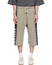 Fear Of God - Panelled Raw Cut Off Sweat Shorts - Lyst