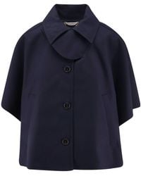 Max Mara - Buttoned Paggio Cotton Jacket - Lyst