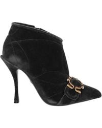 Dolce & Gabbana - Pointed-Toe Suede Ankle Boots - Lyst